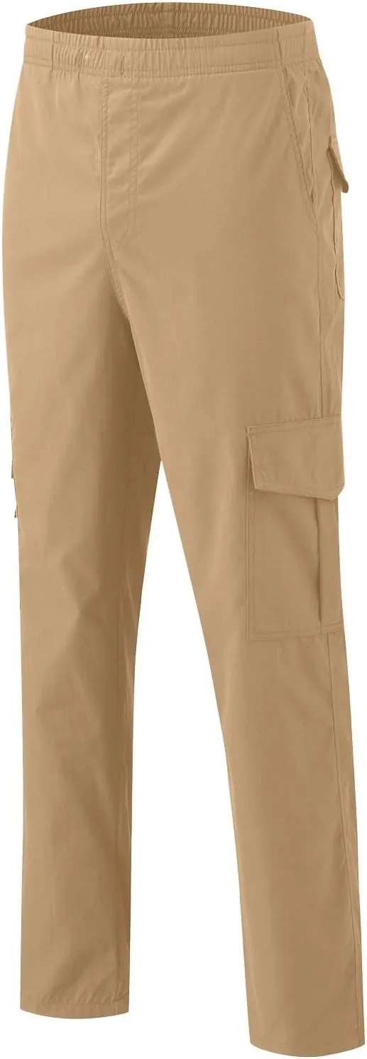 Male Versatile All Season Cargo Pants Multi Pocket Zip Button Hem Solid Color Plus Size Outdoor Soldier 76 Pants