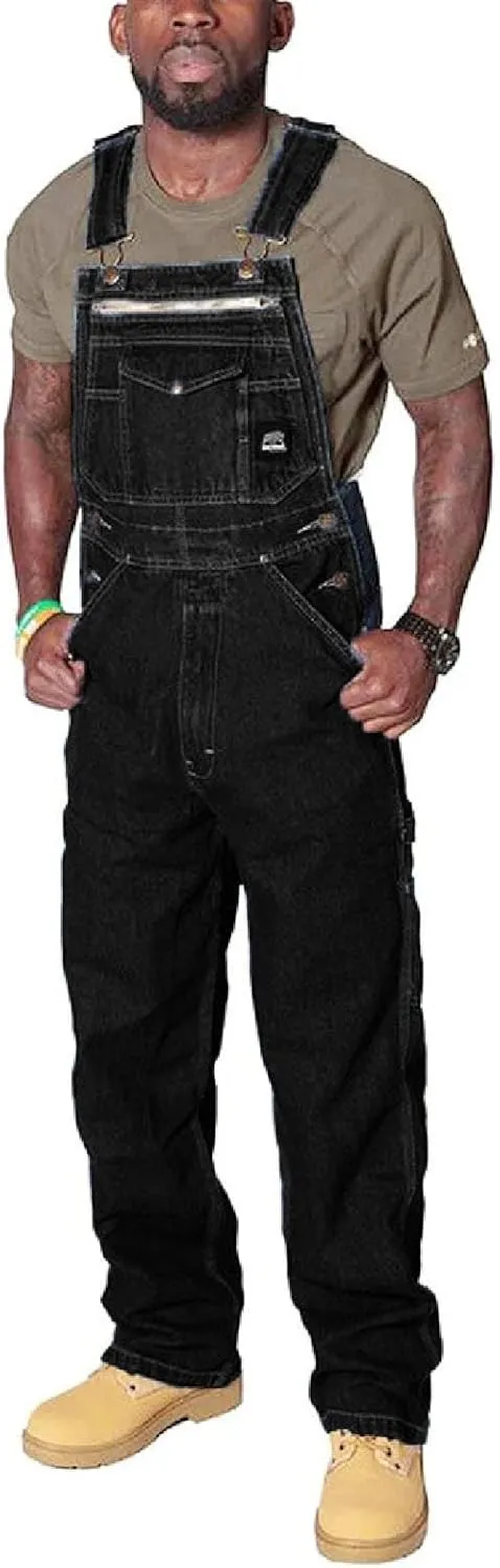 Mens Back Strap Denim Rompers Denim Cargo Pants Rompers European And Jeans Relaxed Fit Jean