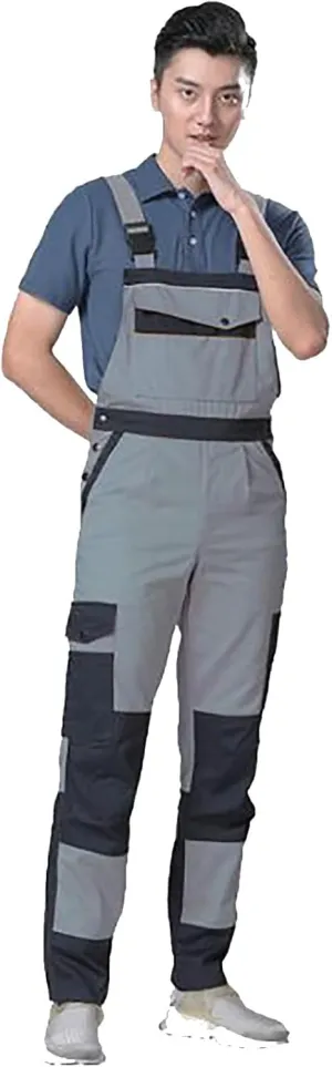 Men's Denim Bib Overalls Mens Relaxed Fit Overalls Workwear With Adjustable Straps And Convenient Tool Suit for Mens Suit