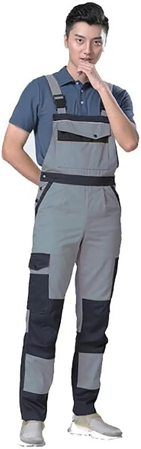 Men's Denim Bib Overalls Mens Relaxed Fit Overalls Workwear With Adjustable Straps And Convenient Tool Suit for Mens Suit