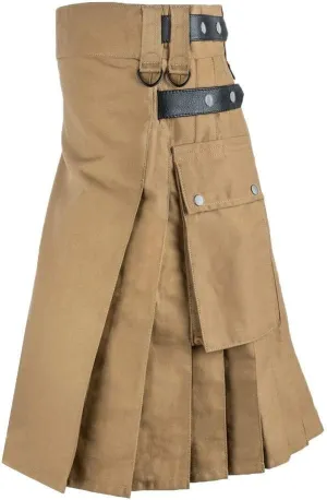 Men's Fashion Kendo Skirts Glitter Foam Clothing with Pockets Gothic Scottish Vintage Scotland Skirts