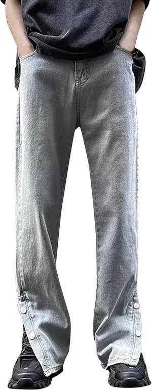 Men's Jeans Comfort Stretch Denim Straight Leg Relaxed Fit Jeans for Men Size 13
