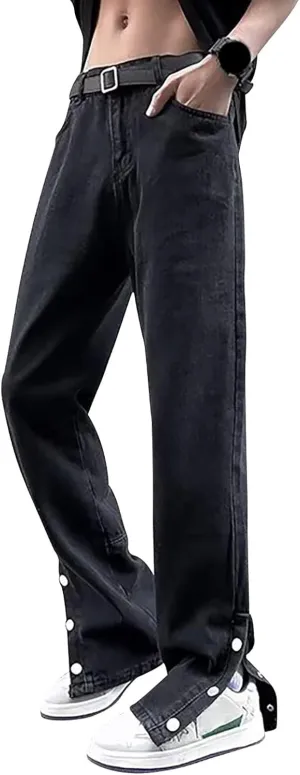 Men's Jeans Comfort Stretch Denim Straight Leg Relaxed Fit Jeans for Men Size 13