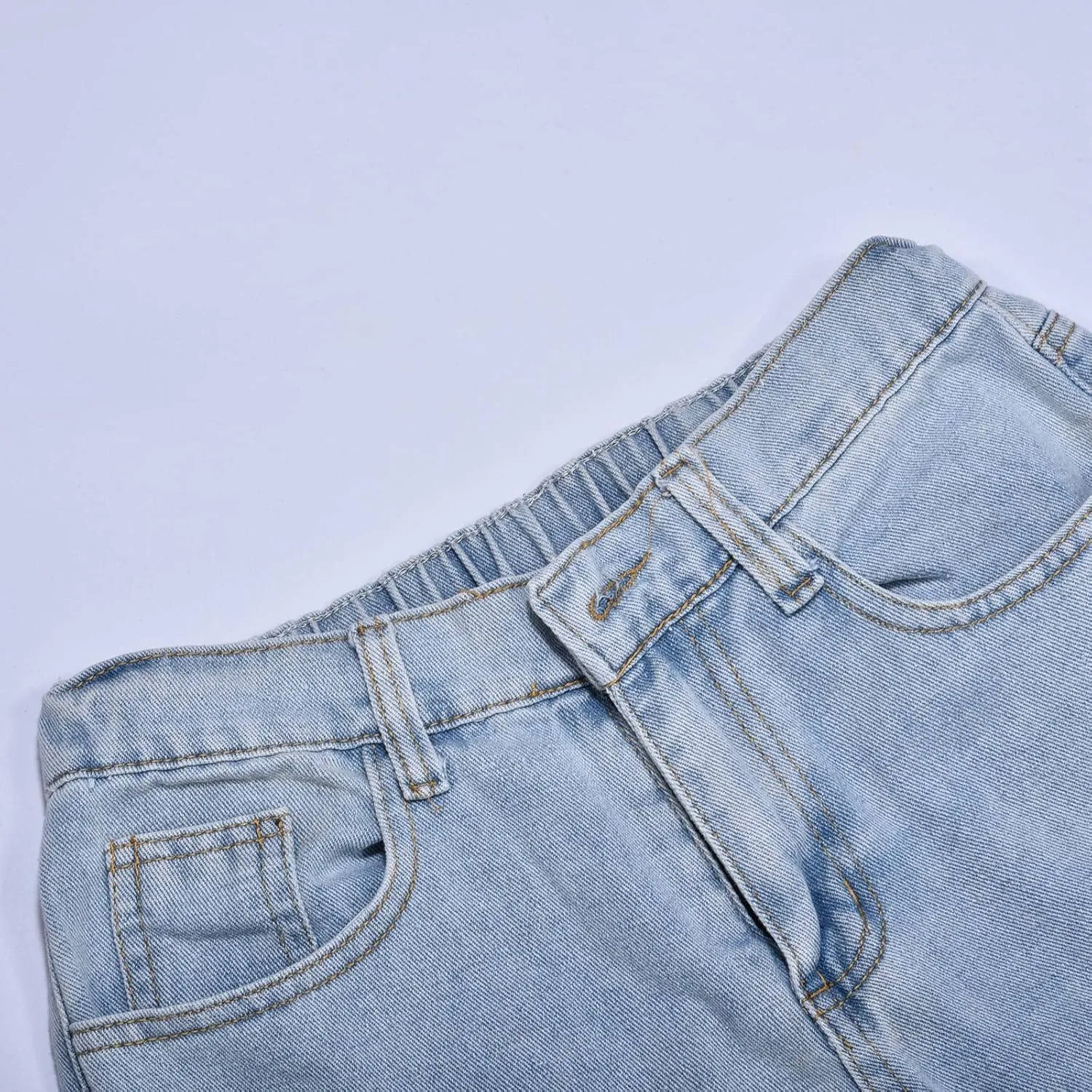 Men's Jeans Comfort Stretch Denim Straight Leg Relaxed Fit Jeans for Men Size 13