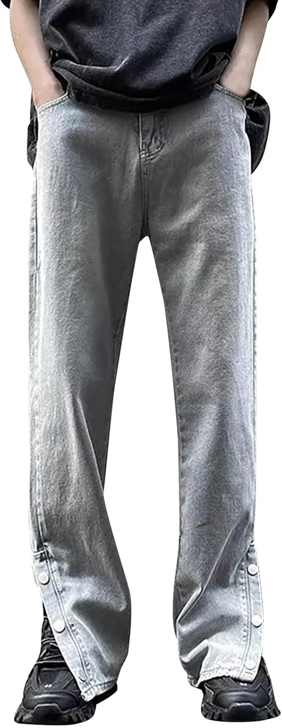 Men's Jeans Comfort Stretch Denim Straight Leg Relaxed Fit Jeans for Men Size 13