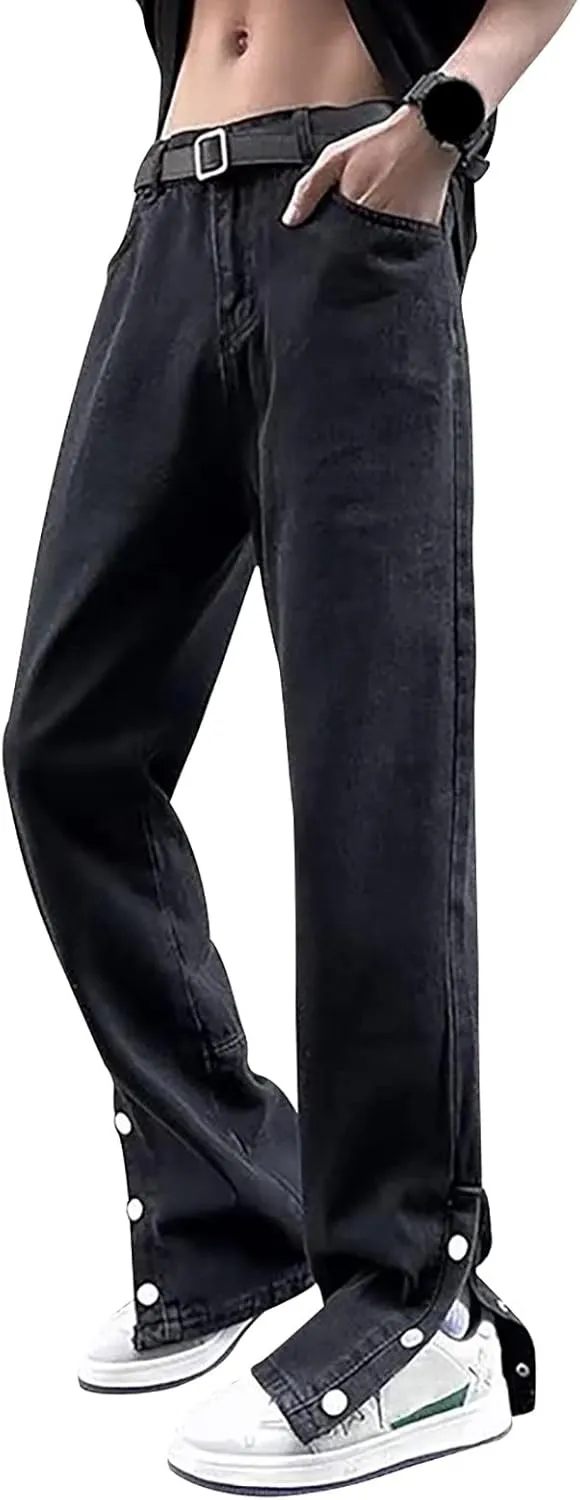 Men's Jeans Comfort Stretch Denim Straight Leg Relaxed Fit Jeans for Men Size 13