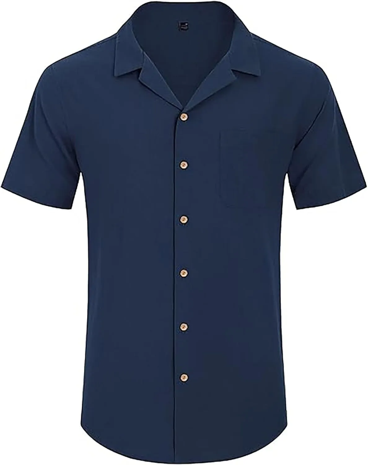 Mens Linen Shirts Short Sleeve Button Down Shirts Cotton Summer Beach Cuban Shirts Long Sleeve Undershirts for Men Shirt