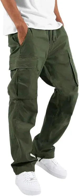 Mens Pants Stocking Sock Winter High Street Fashion Leisure Loose Sports Running Solid Color Lace Up Pants Sweater