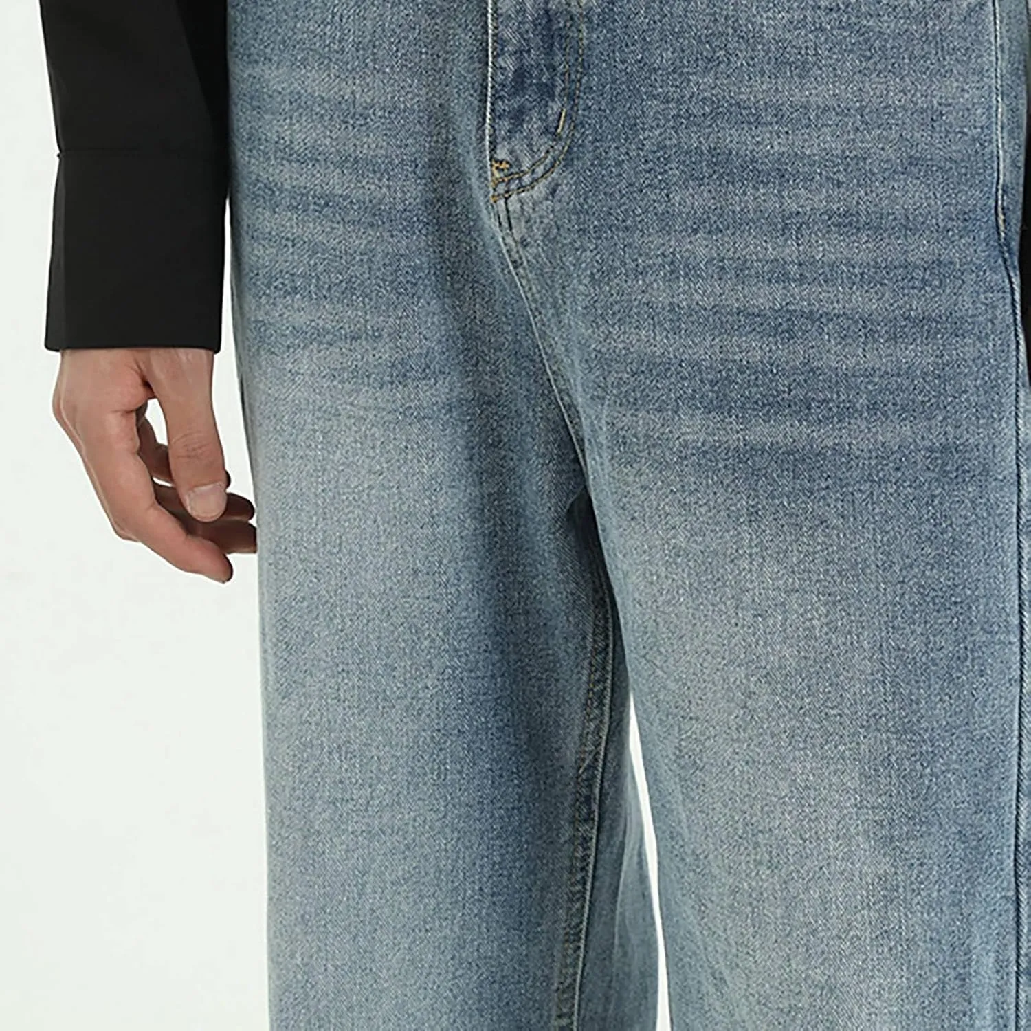 Men's Relaxed Fit Jeans Straight Leg Stretch Comfort Denim Jeans for Men Moccasins
