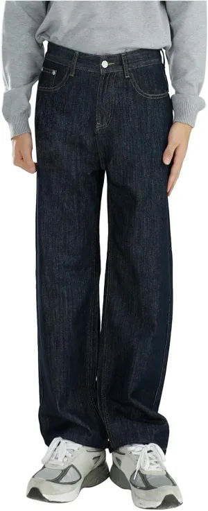 Men's Relaxed Fit Jeans Straight Leg Stretch Comfort Denim Jeans for Men Moccasins