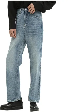 Men's Relaxed Fit Jeans Straight Leg Stretch Comfort Denim Jeans for Men Moccasins