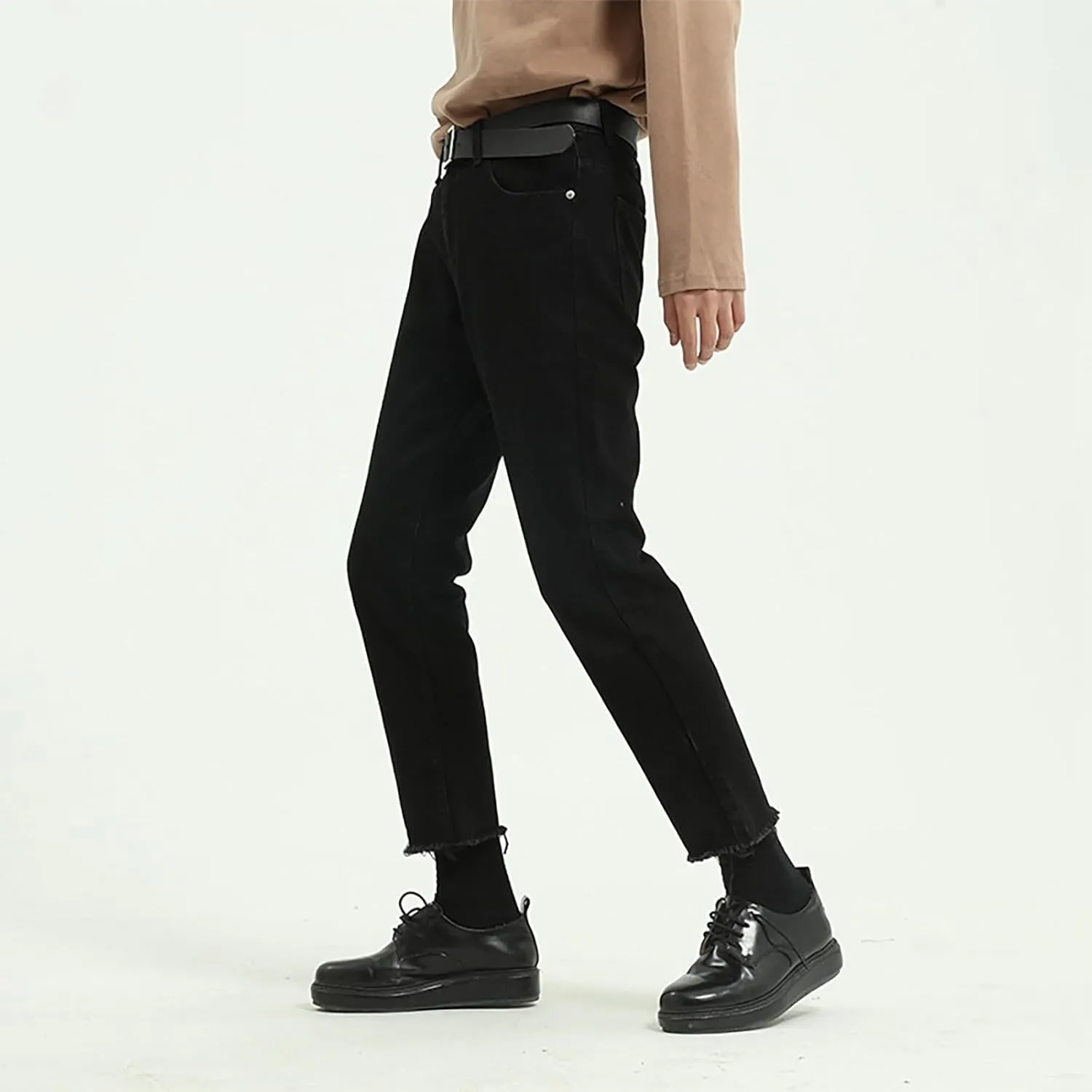 Men's Relaxed Fit Jeans Straight Leg Stretch Comfort Denim Jeans for Men Moccasins