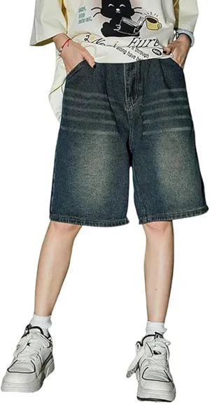Men's Shorts Baggy Short Jeans Boys Baggy Jeans Boys Jorts Baggy Fit Jeans Shorts Shorts Street Dance Outdoor Shorts Men