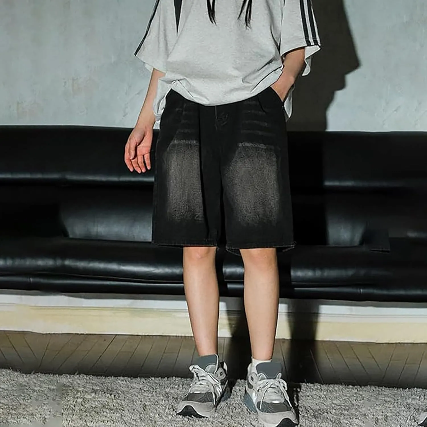 Men's Shorts Baggy Short Jeans Boys Baggy Jeans Boys Jorts Baggy Fit Jeans Shorts Shorts Street Dance Outdoor Shorts Men