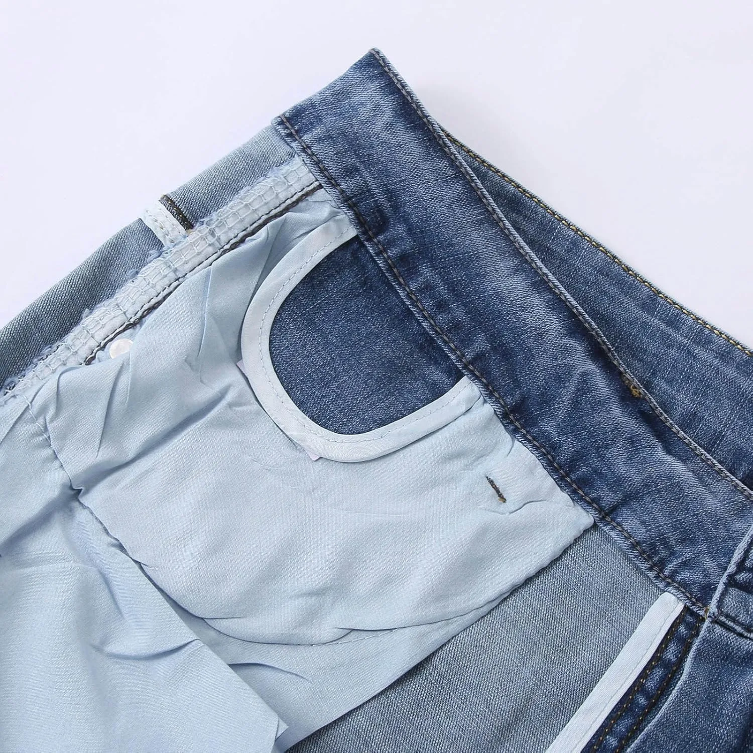 Men's Summer Fashion Slim Jeans Straight Leg Casual Style Pants Men's Clothing E Dark Mens Bikini Underwear