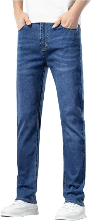 Men's Summer Fashion Slim Jeans Straight Leg Casual Style Pants Men's Clothing E Dark Mens Bikini Underwear