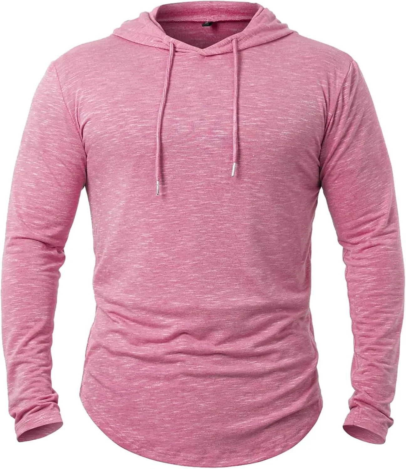 Men's Summer Shirts Long Sleeve Hat Elastic Rope Blouse Solid Color Comfy Leisure Style Sport Pants Fresh Trendy Tee