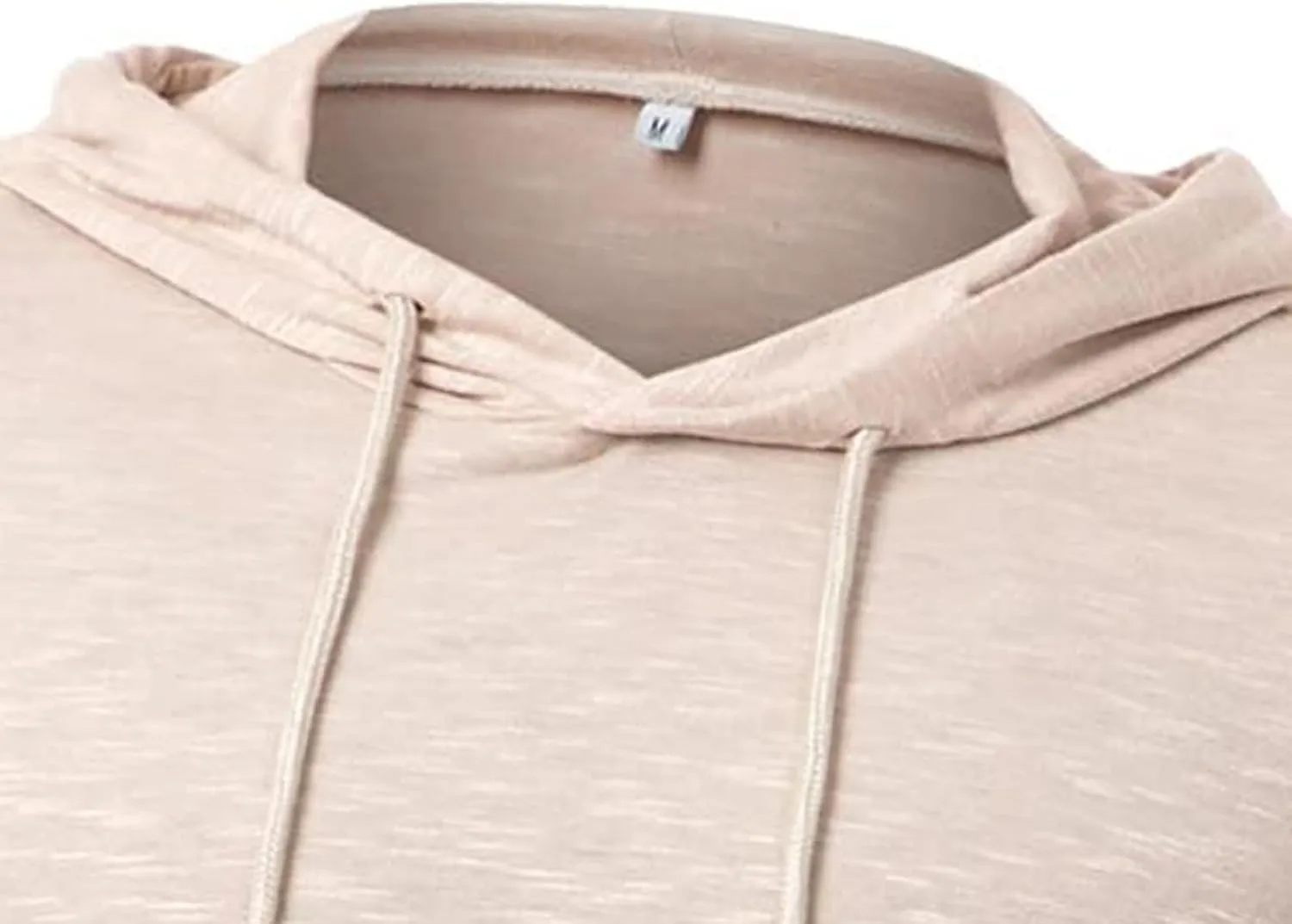 Men's Summer Shirts Long Sleeve Hat Elastic Rope Blouse Solid Color Comfy Leisure Style Sport Pants Fresh Trendy Tee