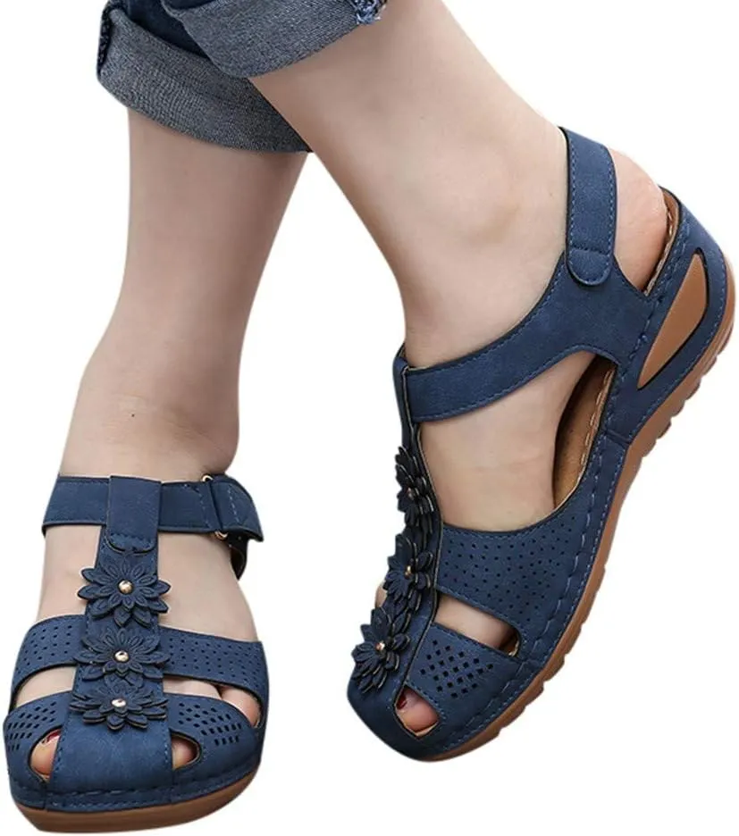 Orthopedic Sandals for Women 2025 Heel Support Orthopedic Woman Sandals Summer Sandalia Ortopedica De Mujer Orthopedic Womens Elastic Strap Flat Sandals Casual Summer Orthopedic Womens Toe Sandals