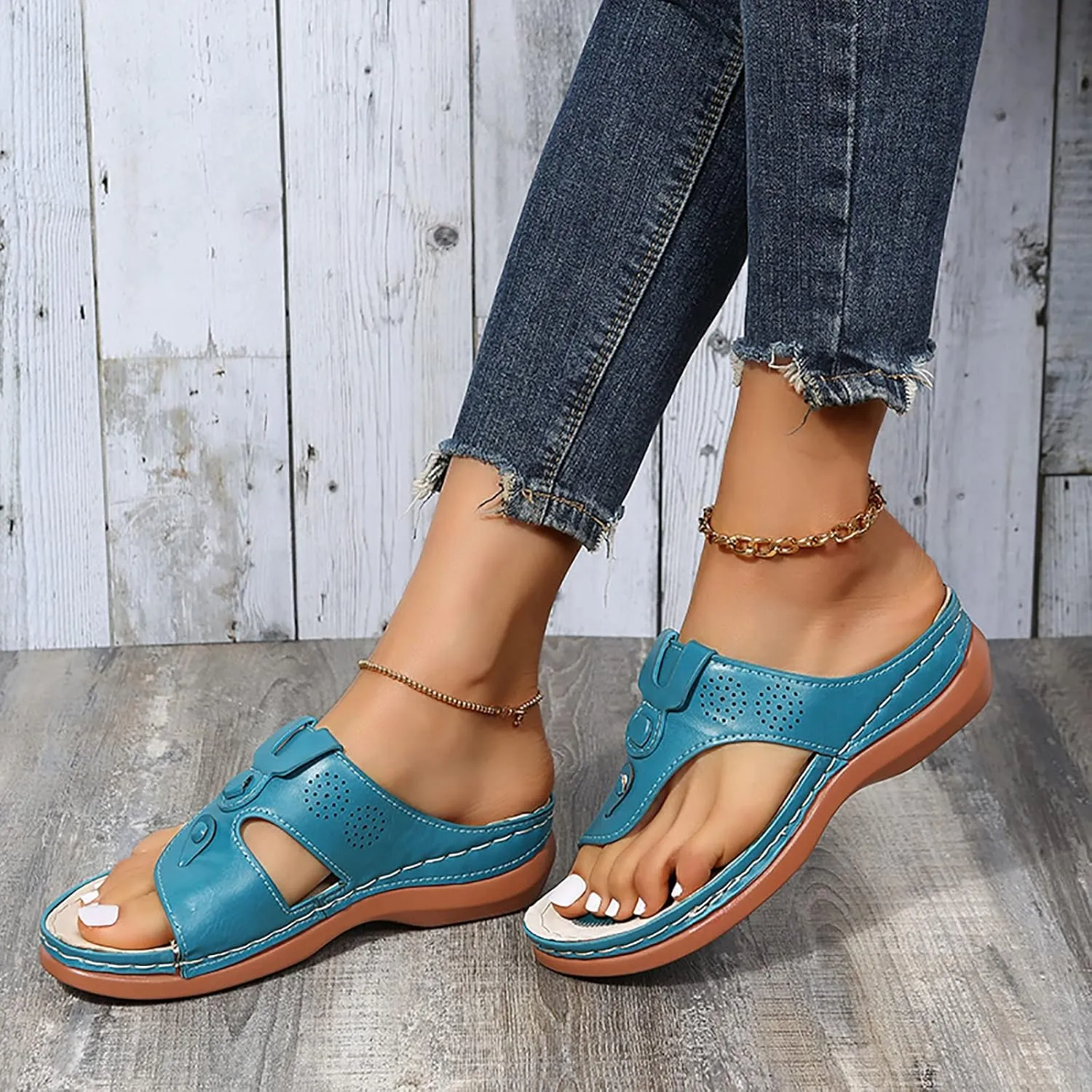 Orthopedic Sandals for Women Dressy Summer 2025 Orthotic Leopard Print Slippers Summer Casual Sandals for Women Orthopedic Comfort Plus Sandals for Women Orthopedic Womens Sandals Wide Feet