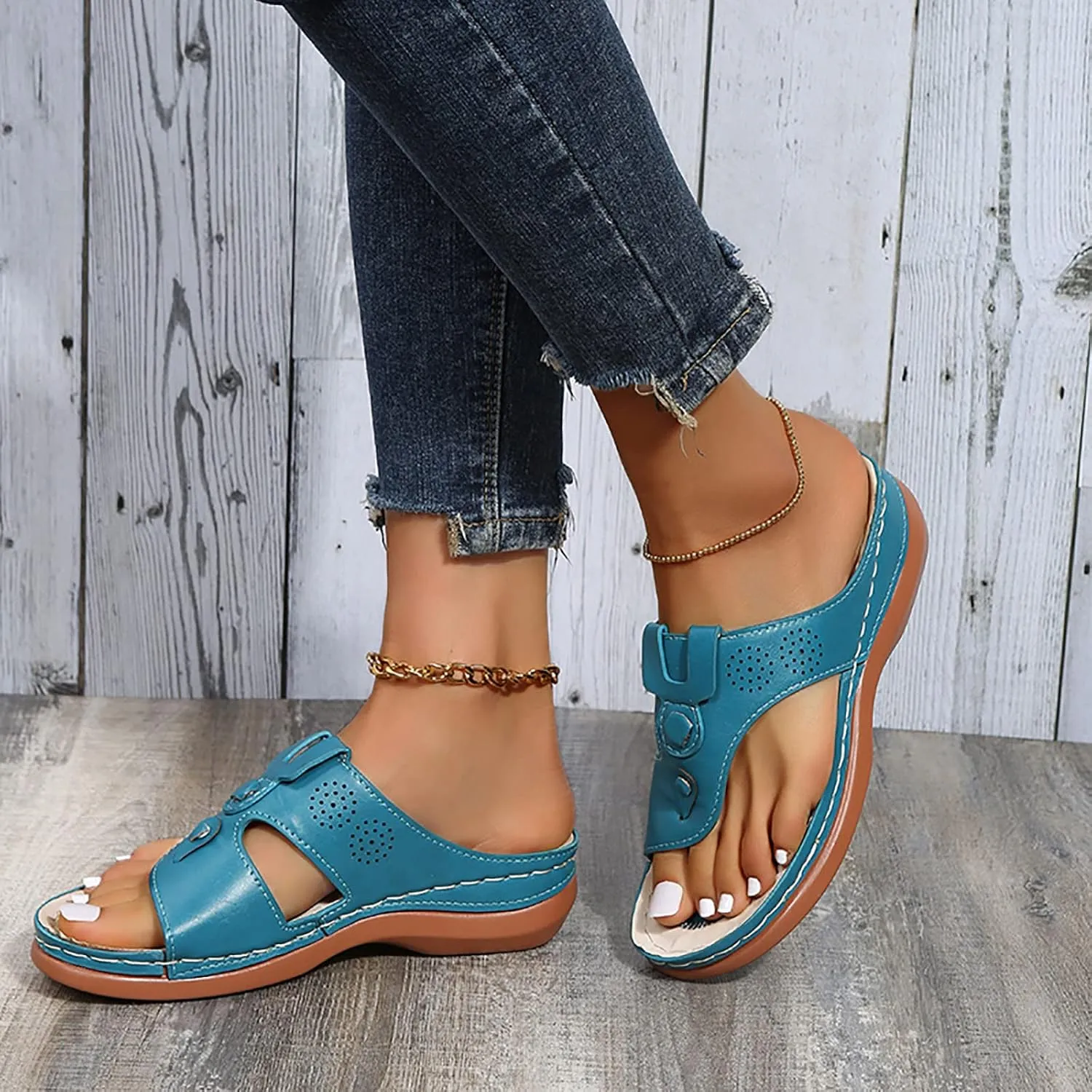 Orthopedic Sandals for Women Dressy Summer 2025 Orthotic Leopard Print Slippers Summer Casual Sandals for Women Orthopedic Comfort Plus Sandals for Women Orthopedic Womens Sandals Wide Feet