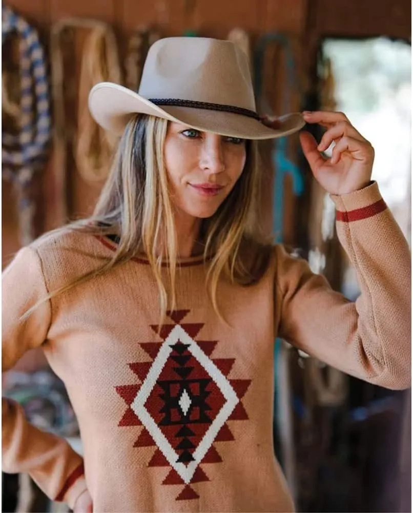 Outback Trading Company 1112 Unisex Dove Creek UPF 50 Water-Resistant Satin-Lined Western-Style Wool Hat