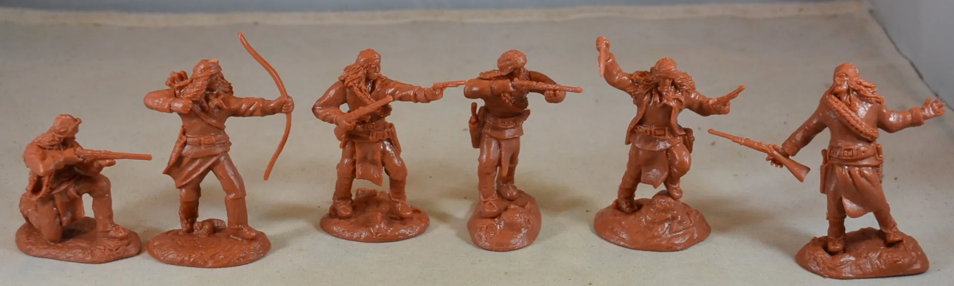 Paragon Apache Indian Warriors Set 1 Red Brown