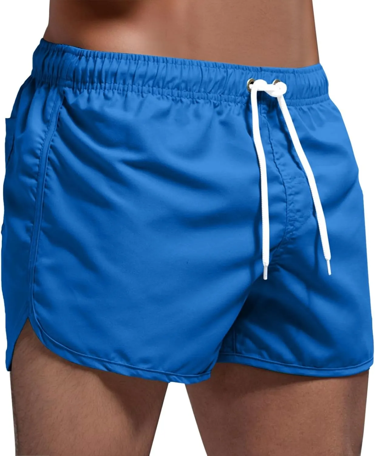 Summer Trousers Surfing Splicing Spring and Swimming and Beach Shorts Men's Board Shorts Tan Shorts Denim