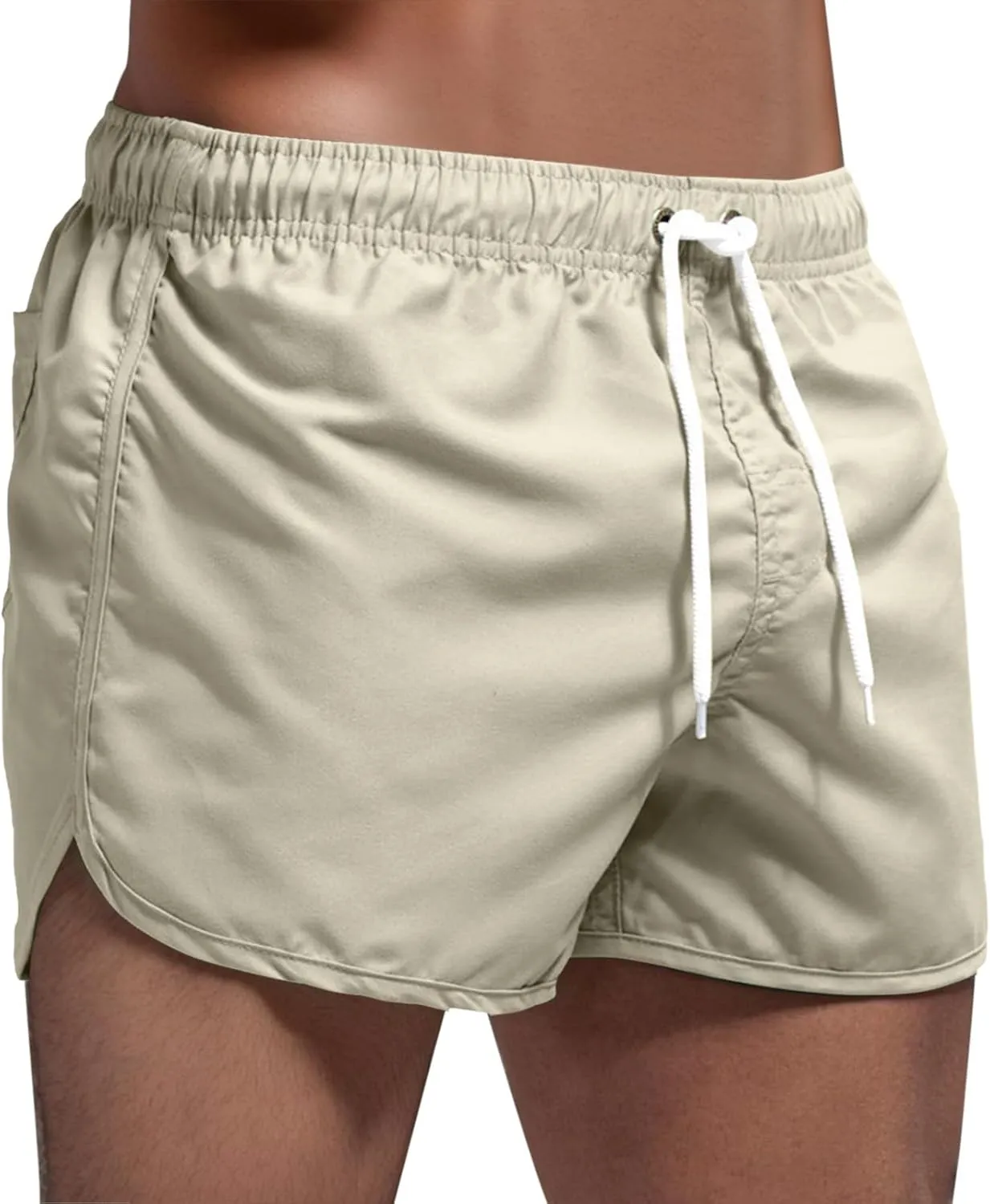 Summer Trousers Surfing Splicing Spring and Swimming and Beach Shorts Men's Board Shorts Tan Shorts Denim