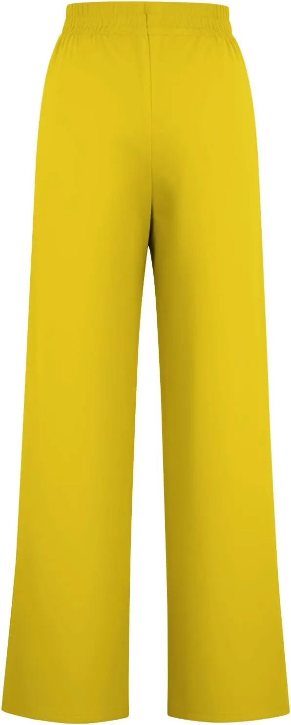 Sweat Pants for Womens Drawstring Wide Leg Pants Straight Leg Baggy Lounge Sweatpants Lounge Trousers with Pockets