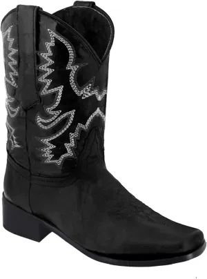 Women Cowboy Boots Wide Calf Cowgirl Boots Low Heel Boots Western Cowboy Boots Embroidered Pointed Toe Cowgirl Boot