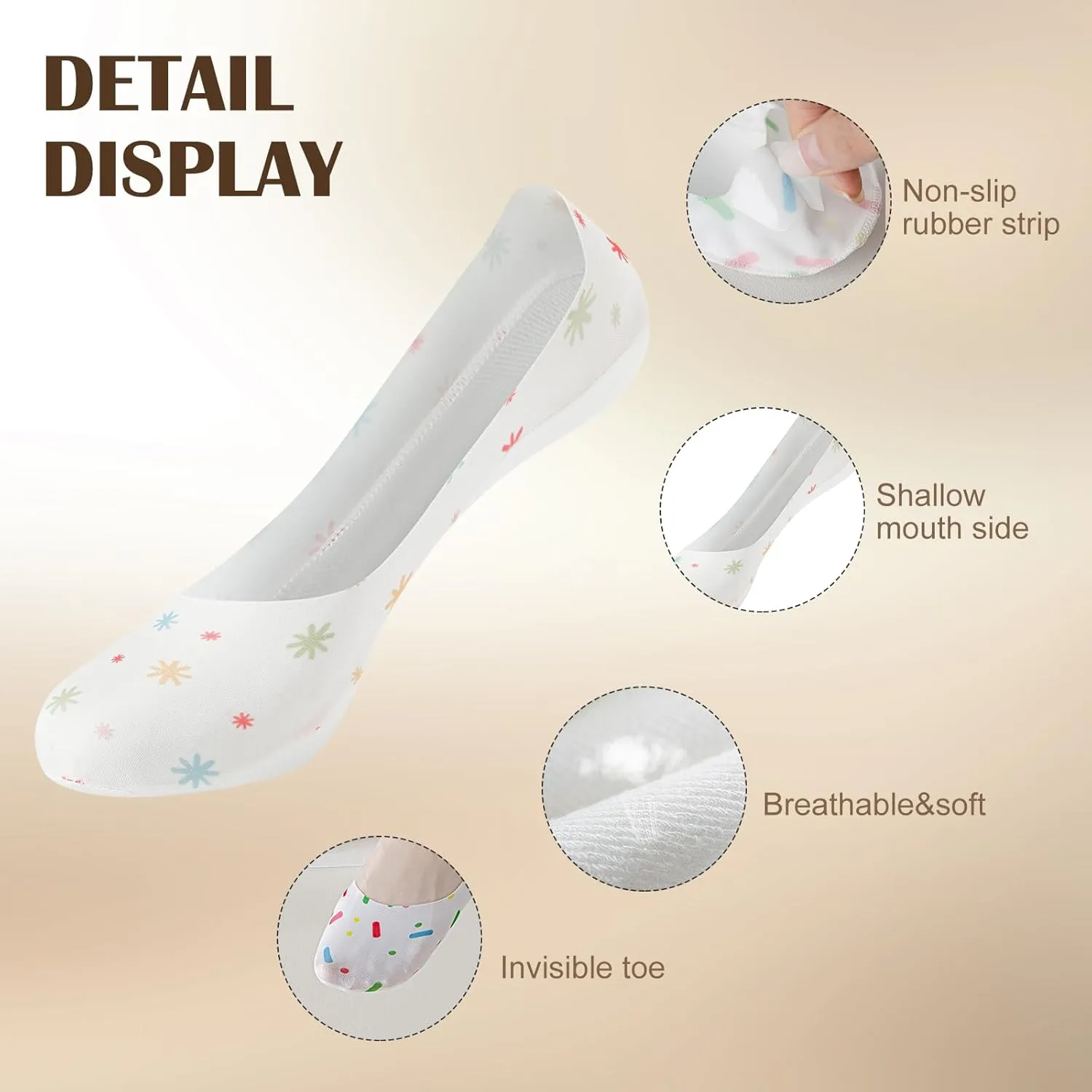 Women No Show Socks Ultra Low Cut Liner Ice Feeling socks Nonslip Liner Invisible Hidden Thin boat Socks