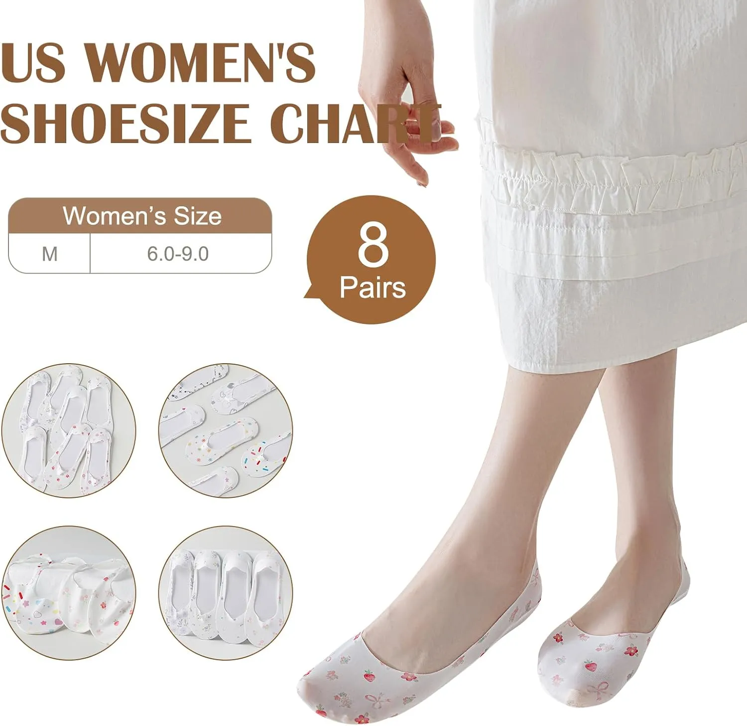 Women No Show Socks Ultra Low Cut Liner Ice Feeling socks Nonslip Liner Invisible Hidden Thin boat Socks