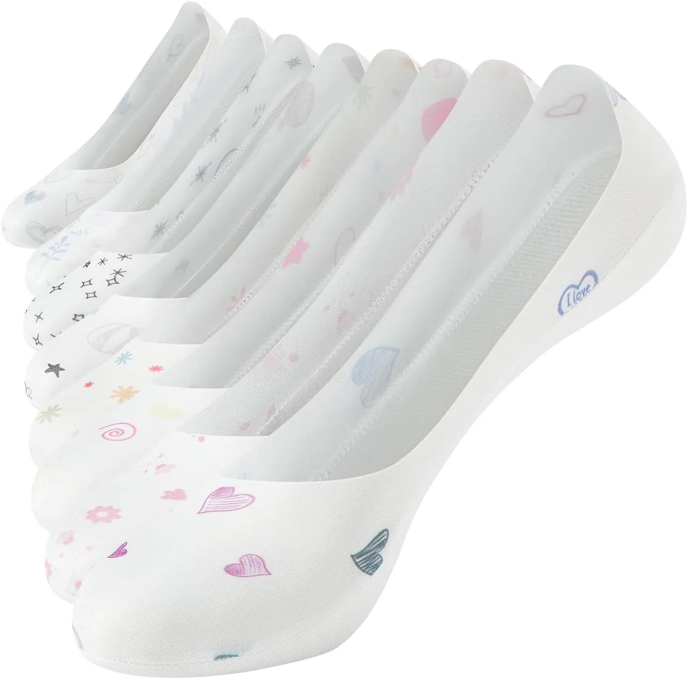 Women No Show Socks Ultra Low Cut Liner Ice Feeling socks Nonslip Liner Invisible Hidden Thin boat Socks