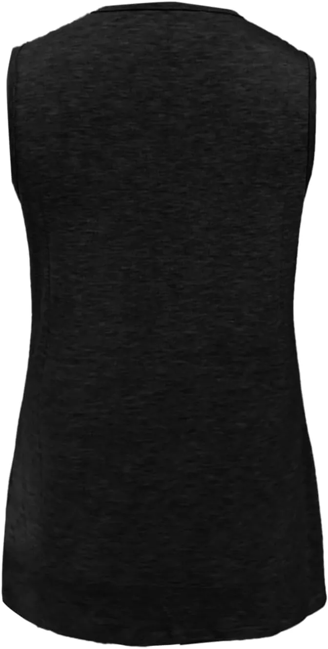 Women Tank Tops 2025 Basic T Shirt Dressy Sleeveless V Neck Summer Loose Fit Tank Top Tee Shirt
