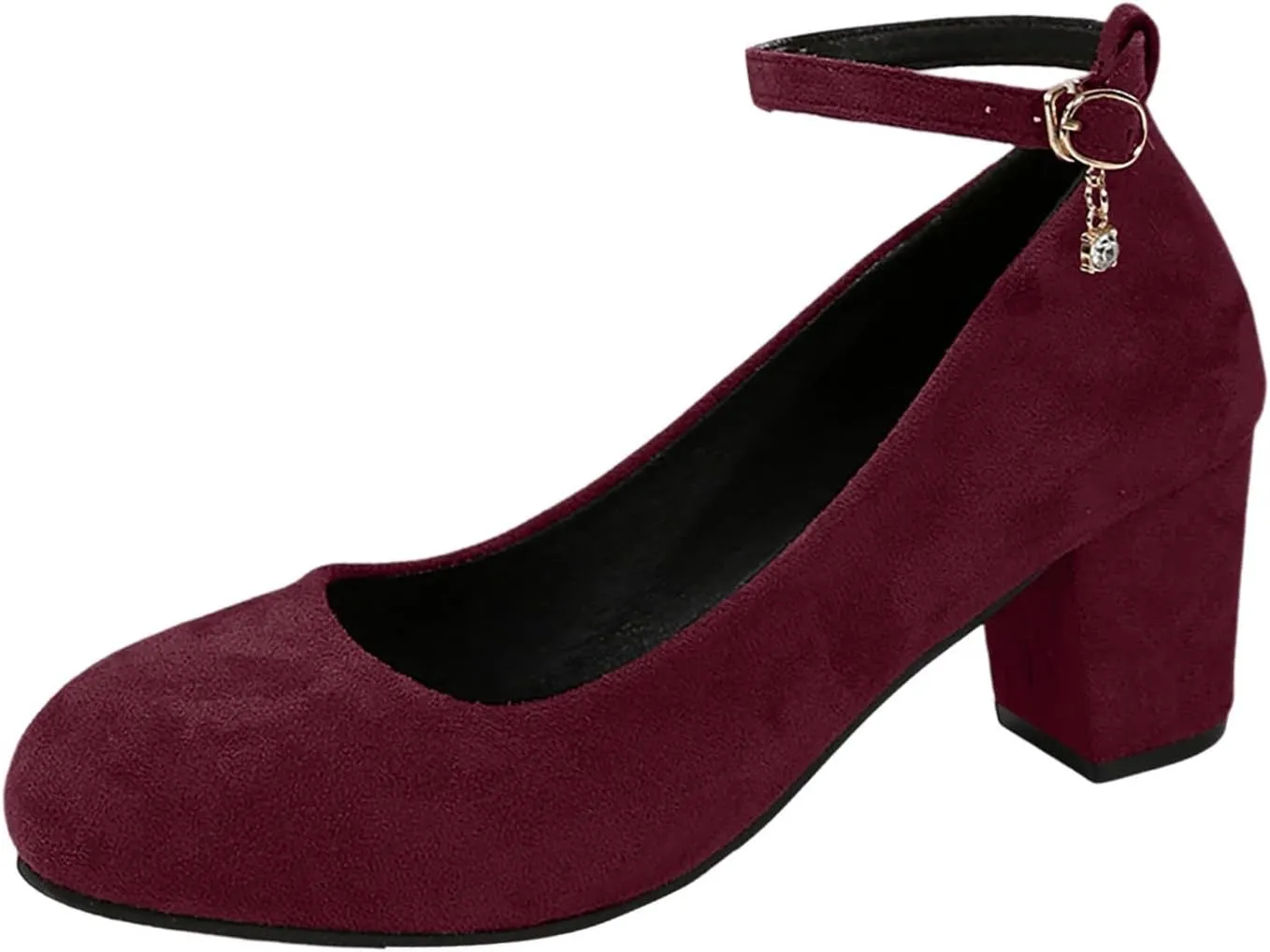 Women's Casual Shoes with Chunky Heel Perfect for Daily Slip On for Comfortable Fit Shoes Elegant Casual Walking