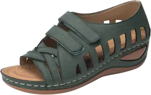 Womens Orthopedic Sandals with Toe Loop Flip Flops Beach Wedge Wedge Sandal Comfortable Arch Support Orthopedic Wedge Shoes for Woman Summer Dressy Women Dressy Orthopedic Shoe