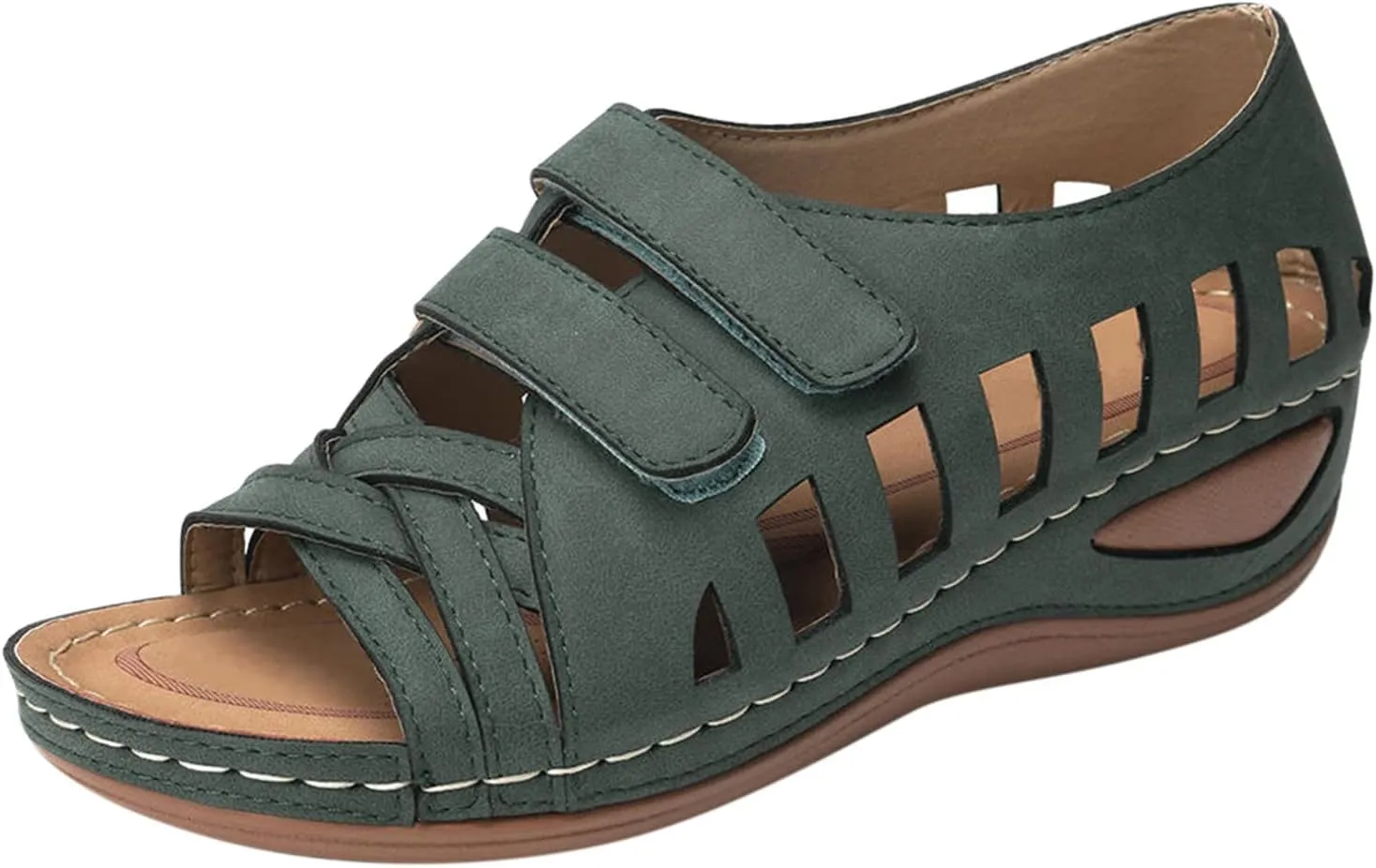 Womens Orthopedic Sandals with Toe Loop Flip Flops Beach Wedge Wedge Sandal Comfortable Arch Support Orthopedic Wedge Shoes for Woman Summer Dressy Women Dressy Orthopedic Shoe