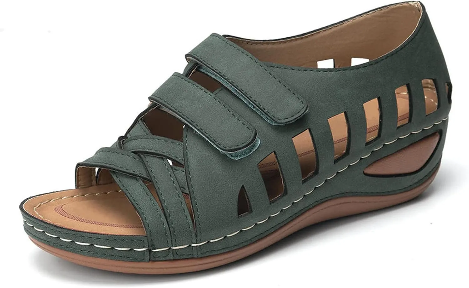 Womens Orthopedic Sandals with Toe Loop Flip Flops Beach Wedge Wedge Sandal Comfortable Arch Support Orthopedic Wedge Shoes for Woman Summer Dressy Women Dressy Orthopedic Shoe