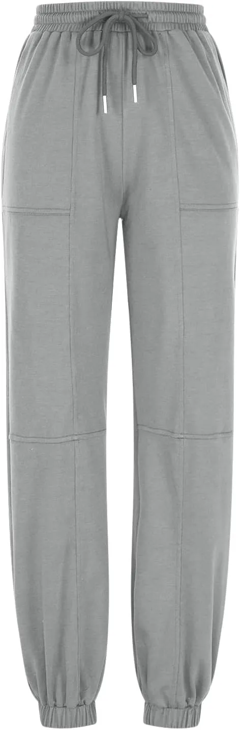 Womens Track Pants Fall Fleece Lined Sweatpants Joggers Sport Workout Active Baggy Sweatpants Lounge Trousers