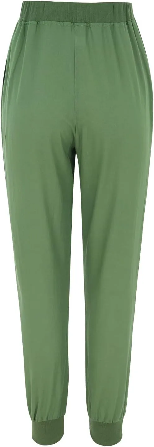 Women's Wide Leg Linen Pants Dressy High Waist Palazzo Pant Tie Knot Loose Flowy Trousers with Pocket