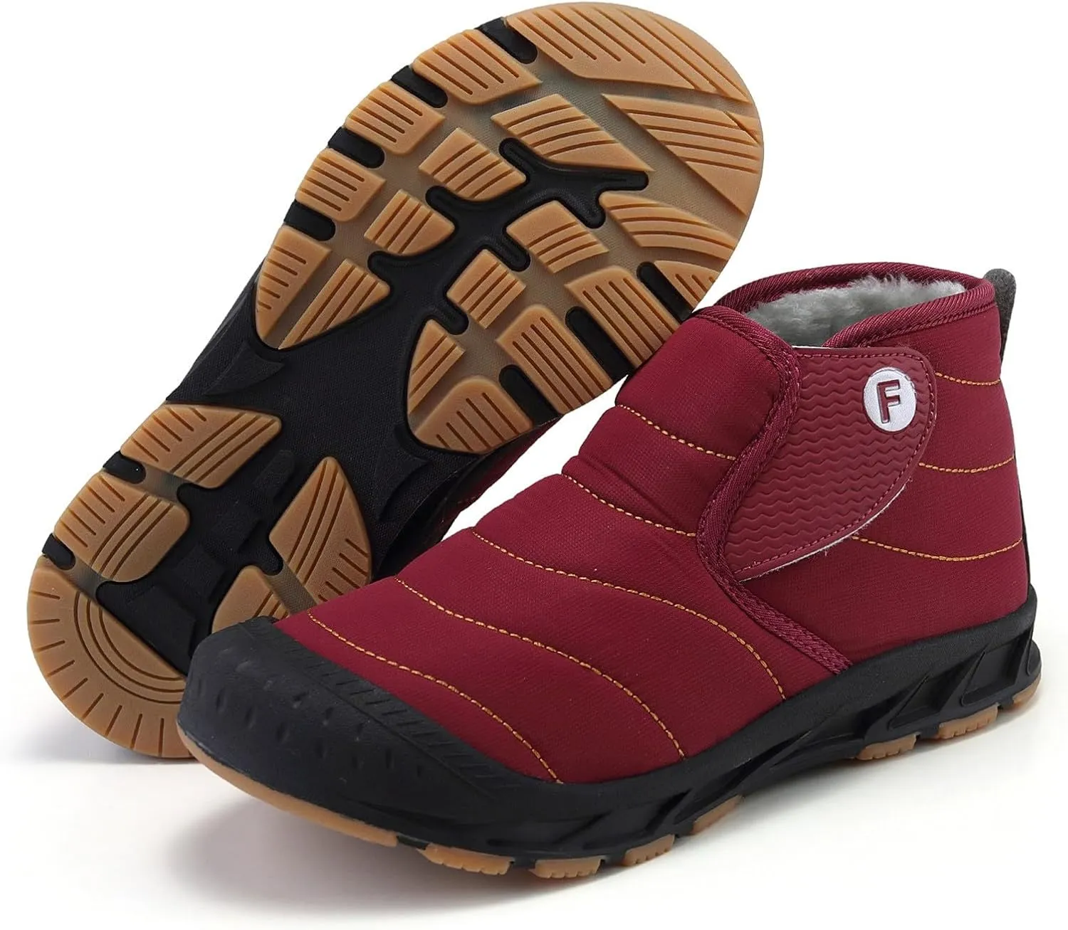 Yanzhenglip Winter Wide Toe Barefoot Hiking Shoes Boots, Non-Slip Waterproof Outdoor Running Boots Snow Boots